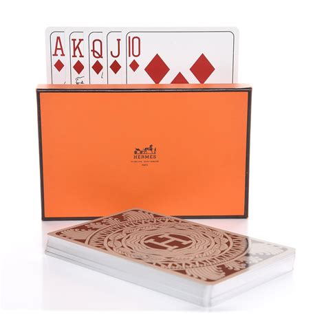 buy hermes playing cards|hermes oversized card deck.